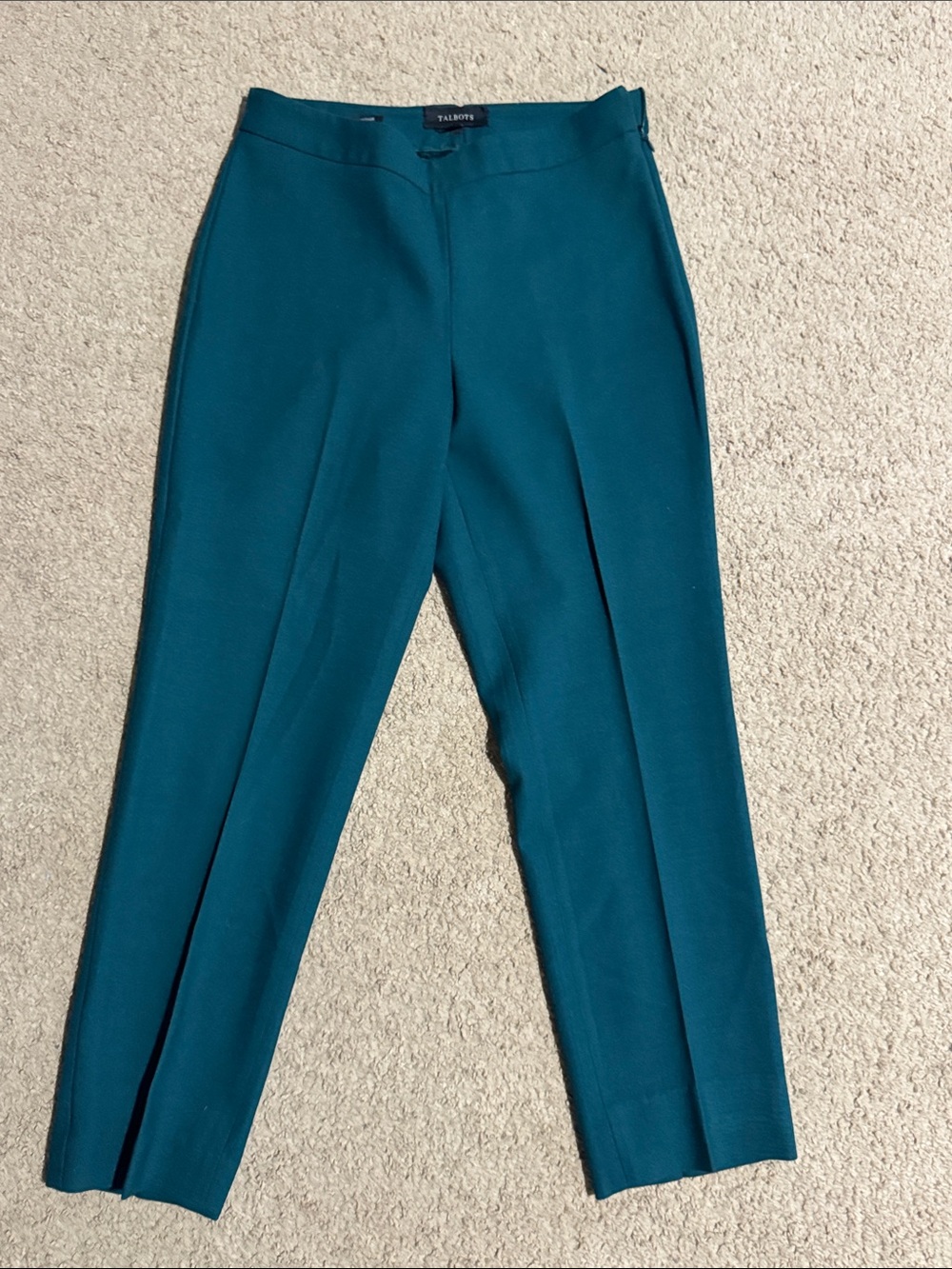 Talbots Green Slim Ankle Trousers